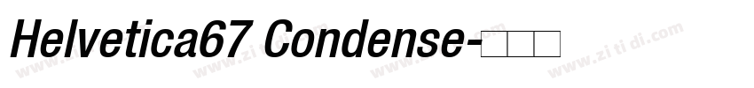 Helvetica67 Condense字体转换